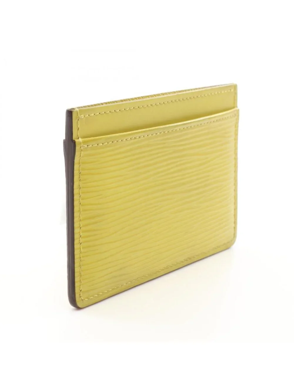 Louis Vuitton Card Case Holder Saanpur Epi Jaune Cedra Leather